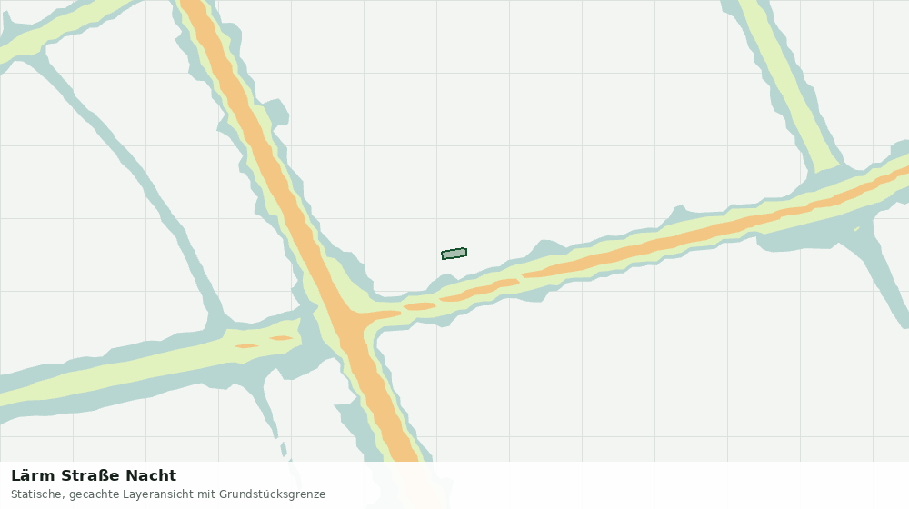Statische Kartenansicht: Lärm Straße Nacht