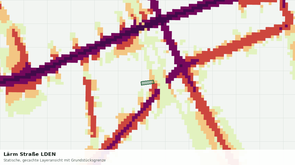 Statische Kartenansicht: Lärm Straße LDEN