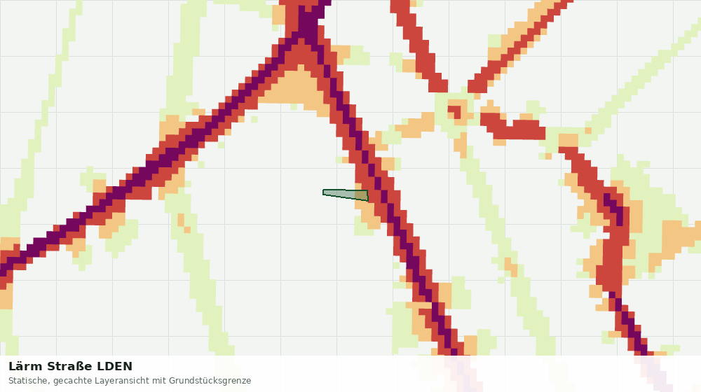Statische Kartenansicht: Lärm Straße LDEN