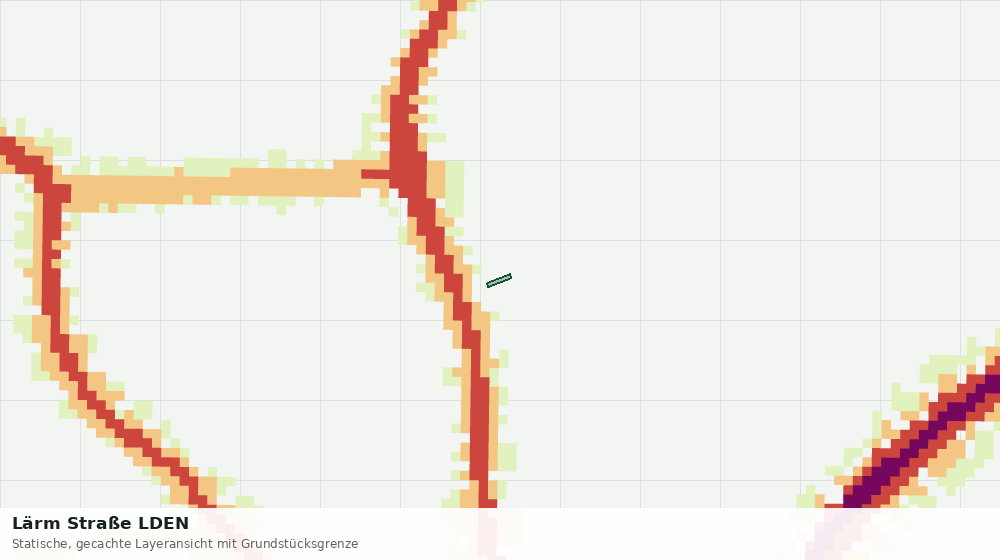 Statische Kartenansicht: Lärm Straße LDEN