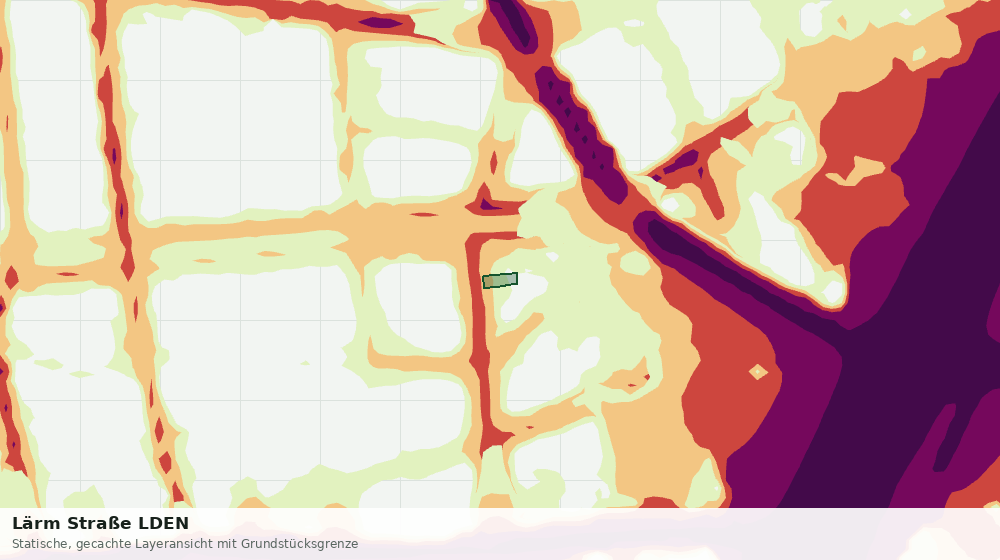 Statische Kartenansicht: Lärm Straße LDEN