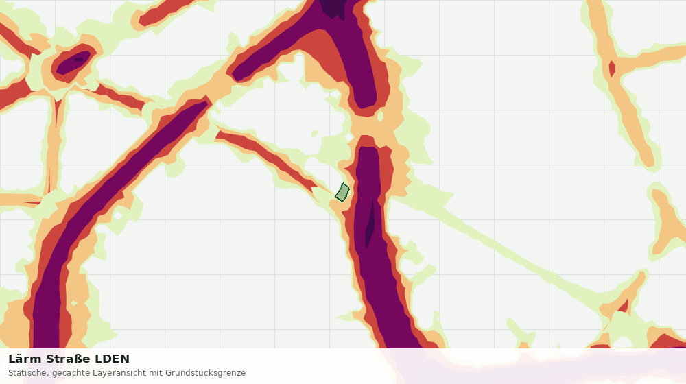 Statische Kartenansicht: Lärm Straße LDEN