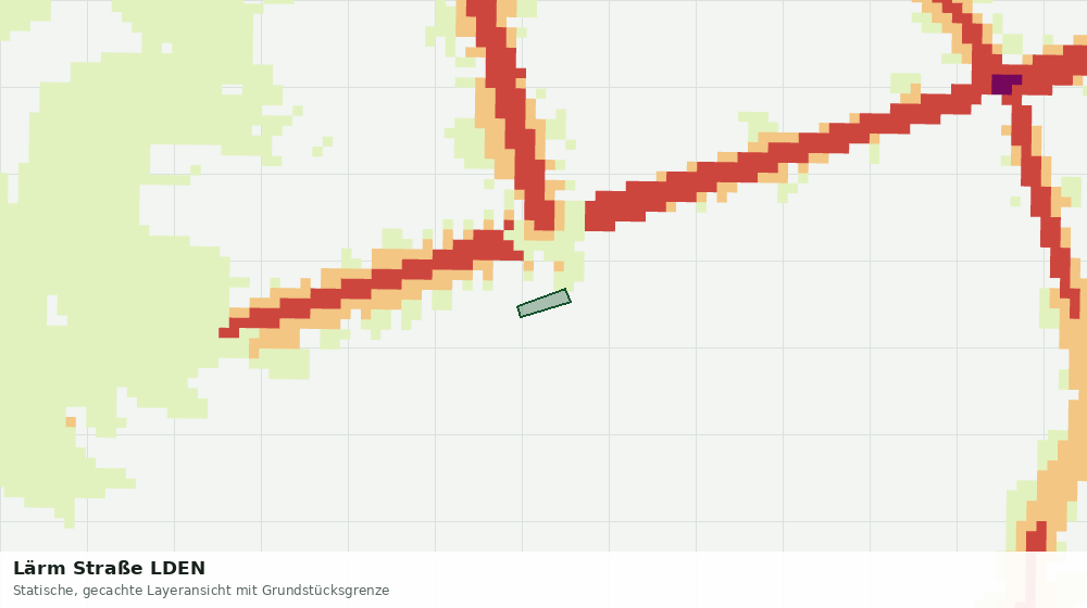 Statische Kartenansicht: Lärm Straße LDEN