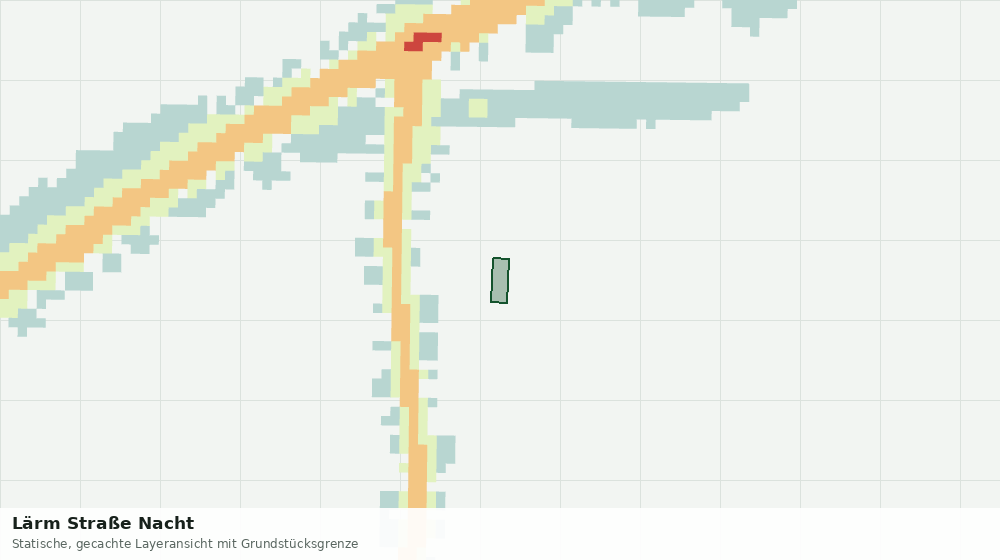 Statische Kartenansicht: Lärm Straße Nacht