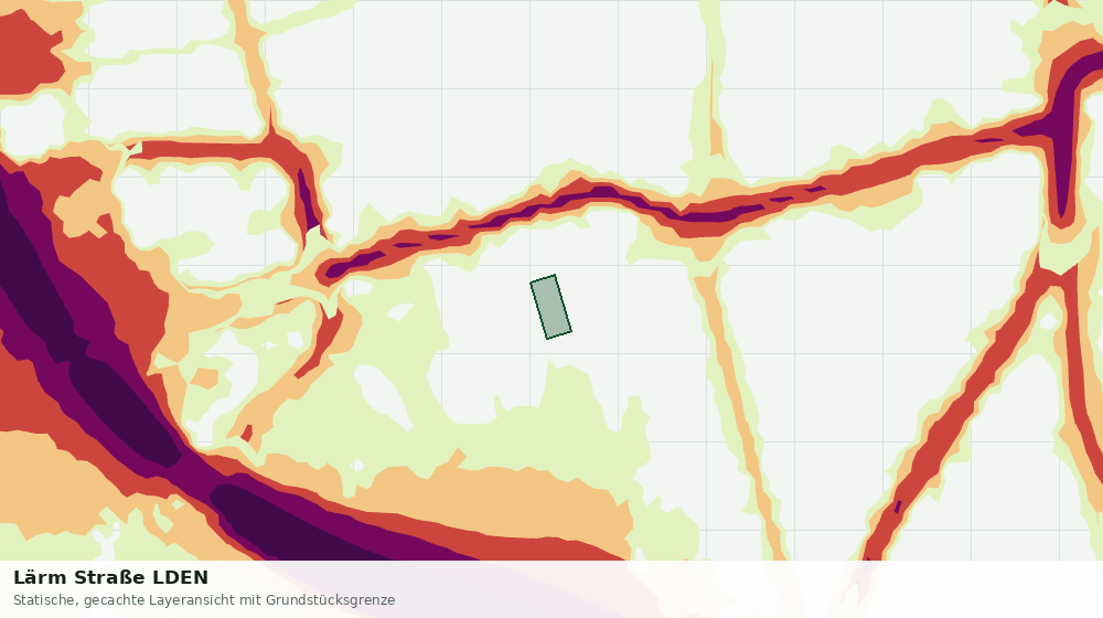Statische Kartenansicht: Lärm Straße LDEN