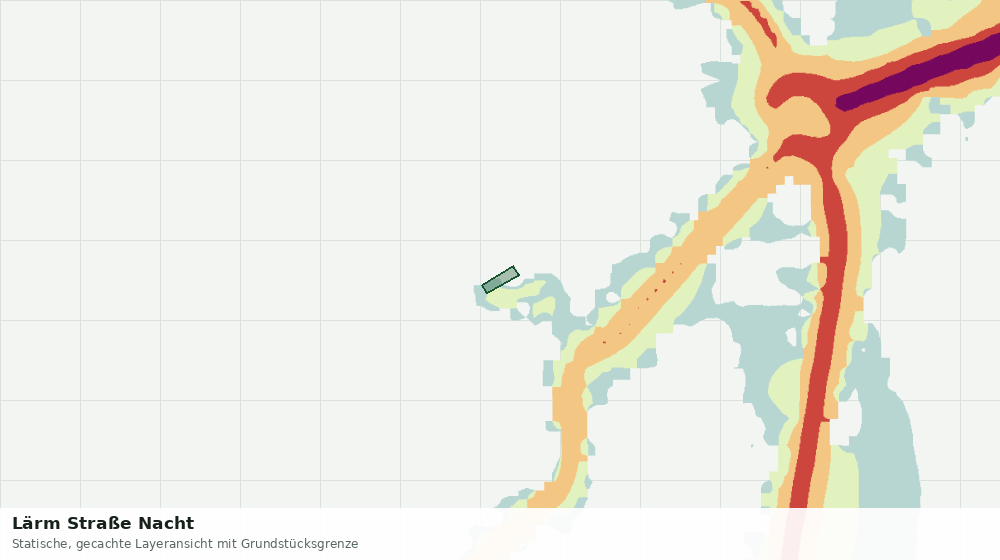Statische Kartenansicht: Lärm Straße Nacht