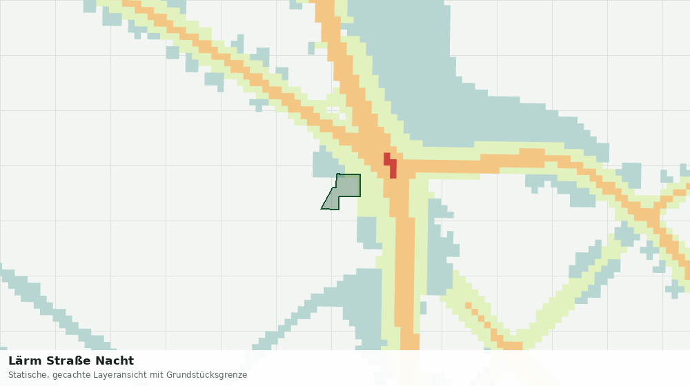 Statische Kartenansicht: Lärm Straße Nacht