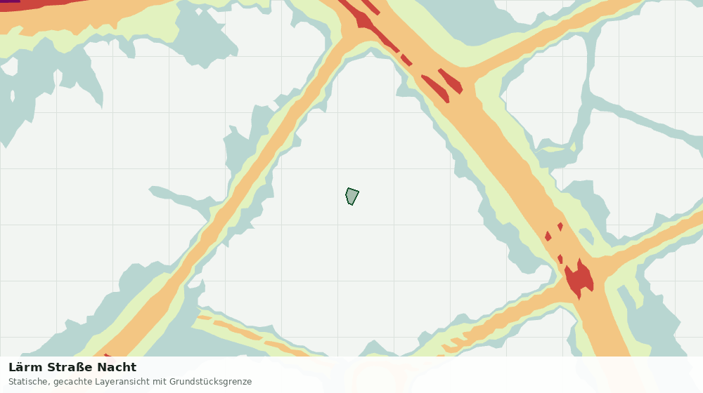 Statische Kartenansicht: Lärm Straße Nacht
