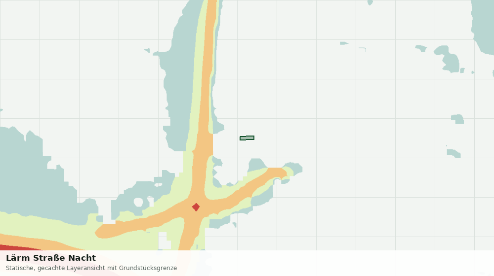 Statische Kartenansicht: Lärm Straße Nacht