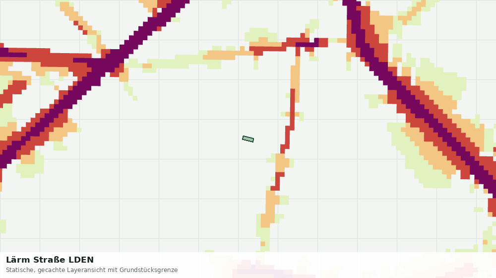Statische Kartenansicht: Lärm Straße LDEN