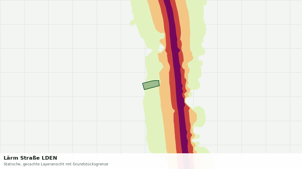 Statische Kartenansicht: Lärm Straße LDEN