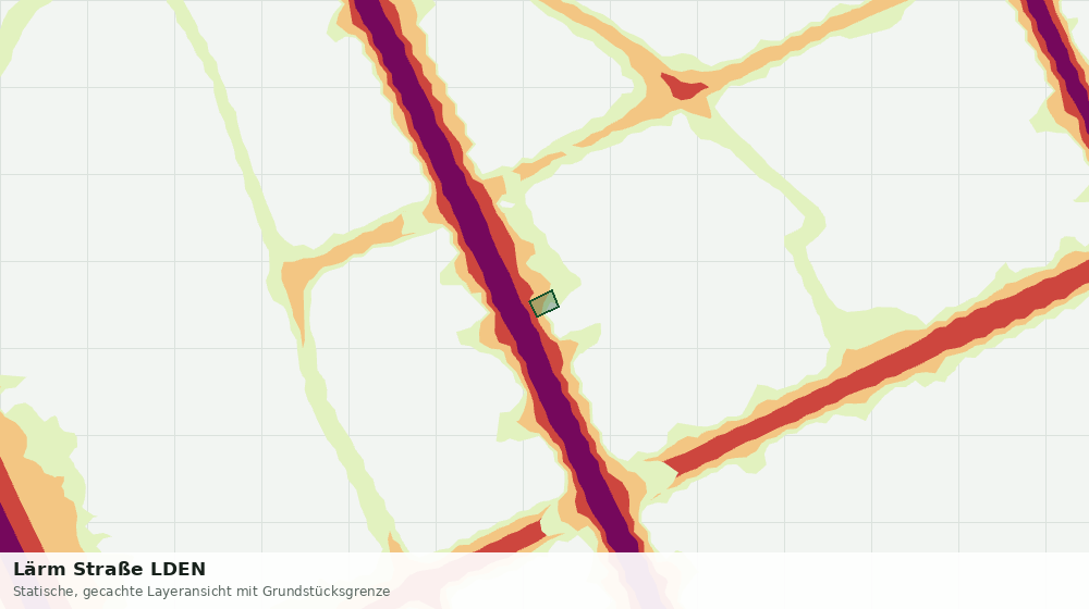 Statische Kartenansicht: Lärm Straße LDEN