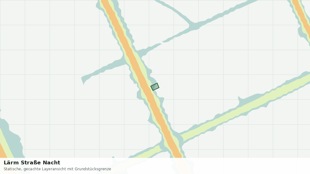Statische Kartenansicht: Lärm Straße Nacht