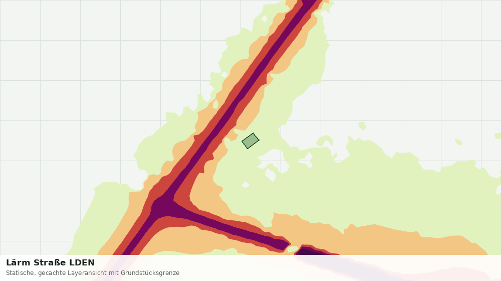 Statische Kartenansicht: Lärm Straße LDEN
