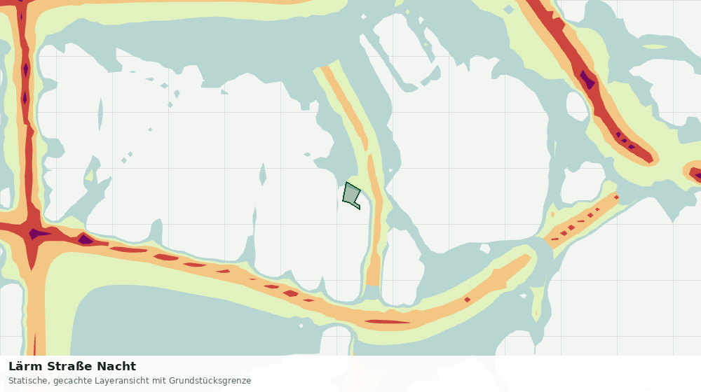 Statische Kartenansicht: Lärm Straße Nacht