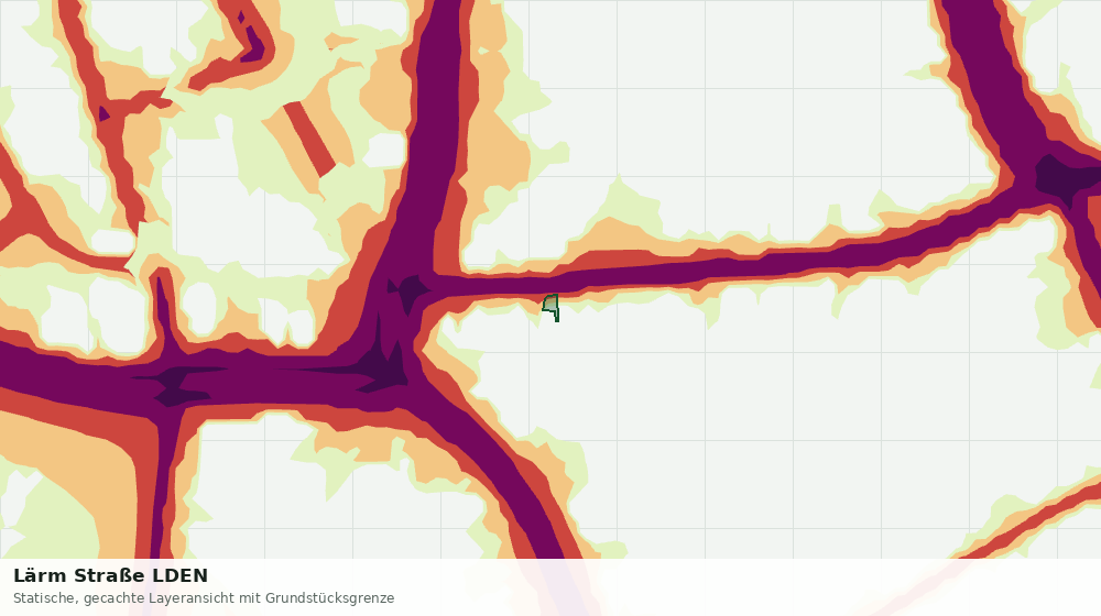 Statische Kartenansicht: Lärm Straße LDEN