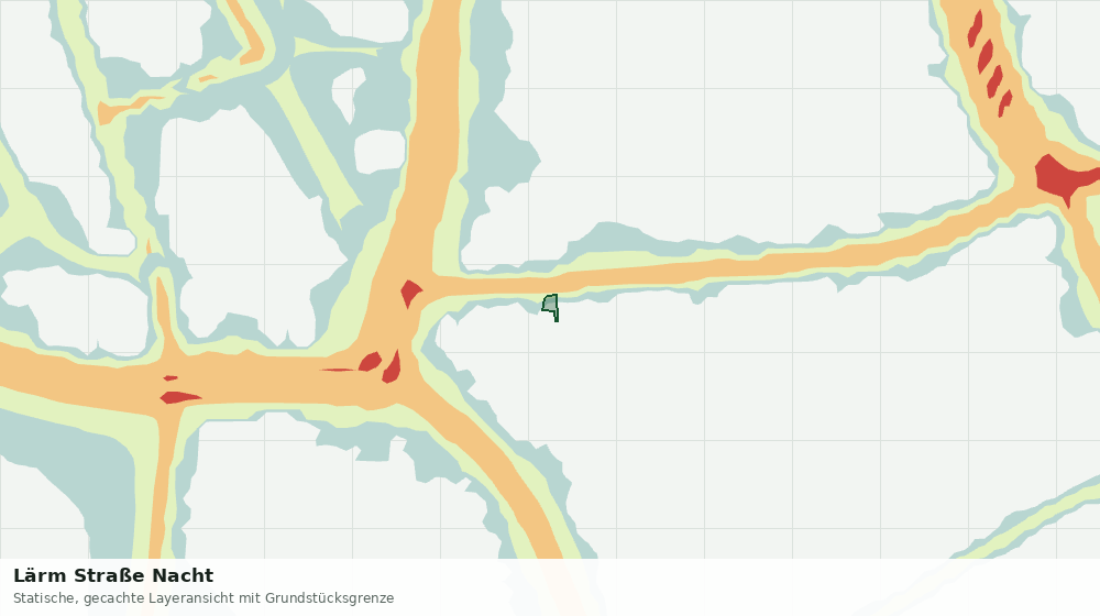 Statische Kartenansicht: Lärm Straße Nacht