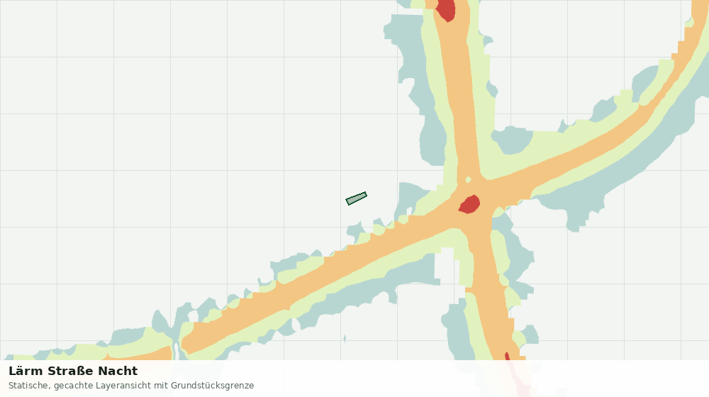 Statische Kartenansicht: Lärm Straße Nacht