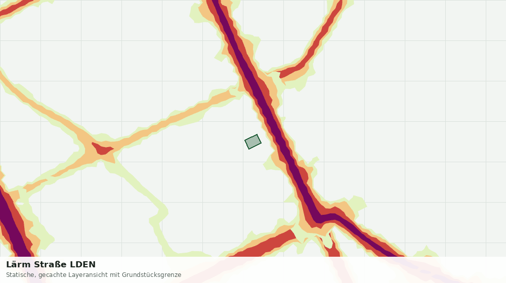 Statische Kartenansicht: Lärm Straße LDEN