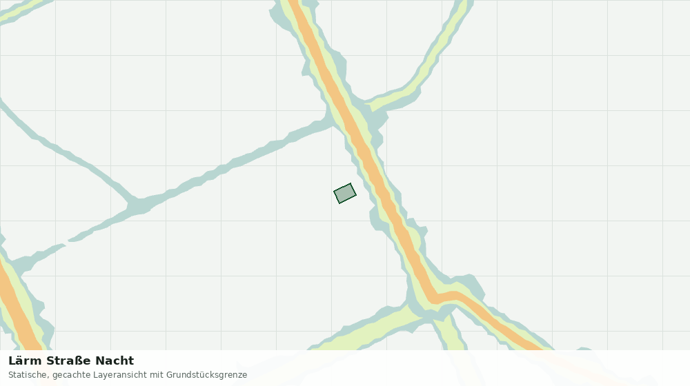 Statische Kartenansicht: Lärm Straße Nacht