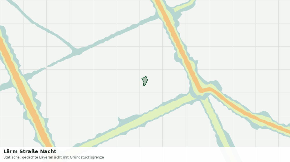 Statische Kartenansicht: Lärm Straße Nacht