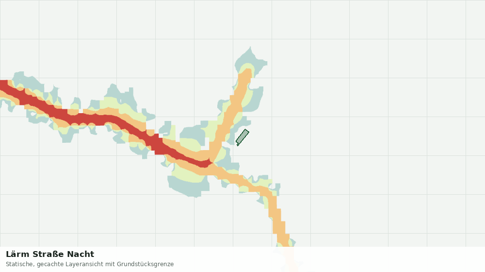 Statische Kartenansicht: Lärm Straße Nacht