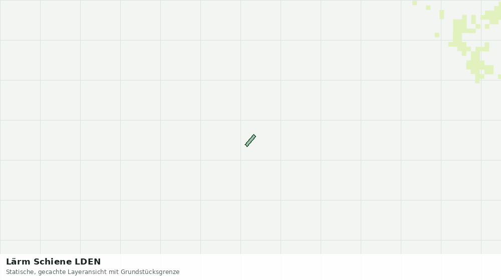 Statische Kartenansicht: Lärm Schiene LDEN