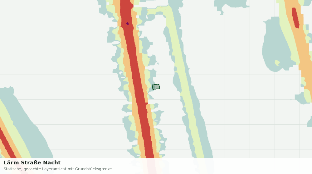 Statische Kartenansicht: Lärm Straße Nacht