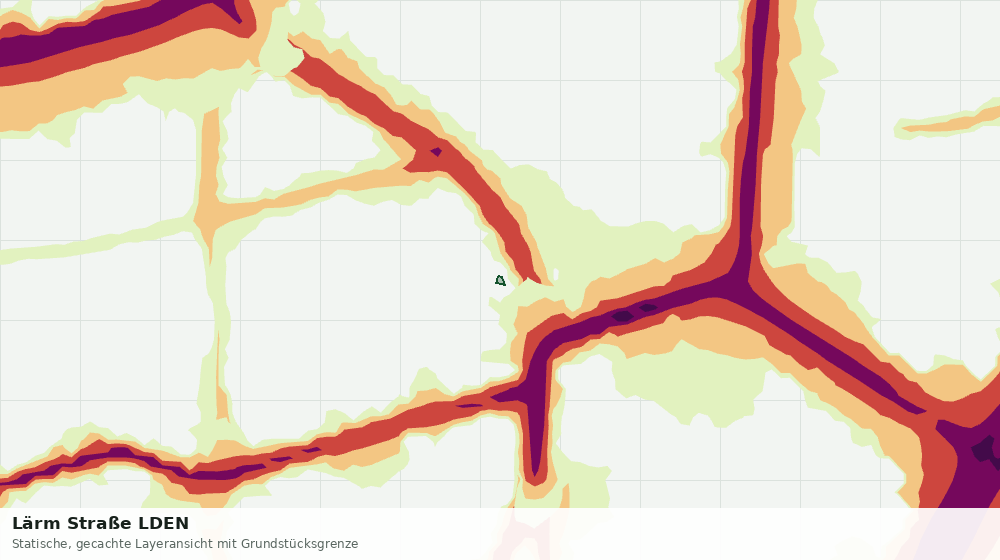 Statische Kartenansicht: Lärm Straße LDEN