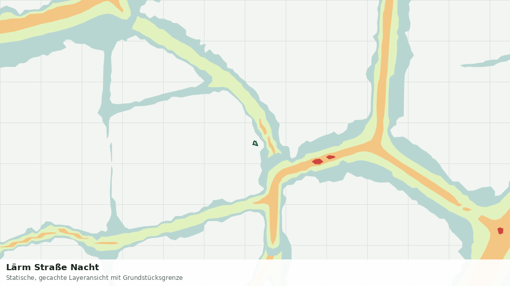 Statische Kartenansicht: Lärm Straße Nacht