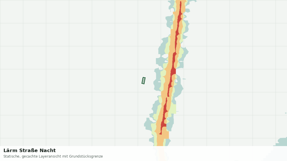 Statische Kartenansicht: Lärm Straße Nacht