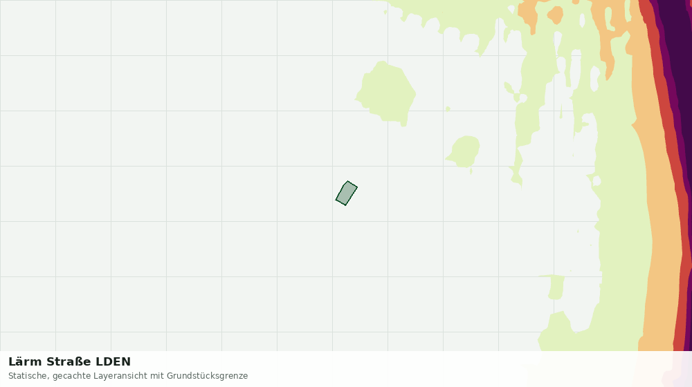 Statische Kartenansicht: Lärm Straße LDEN