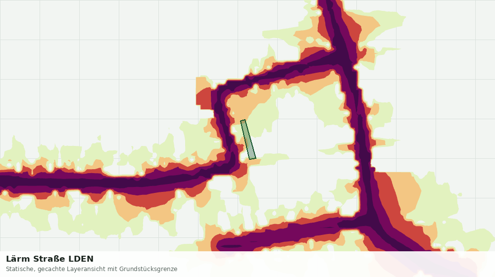 Statische Kartenansicht: Lärm Straße LDEN