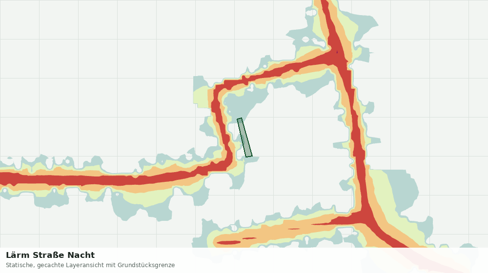 Statische Kartenansicht: Lärm Straße Nacht