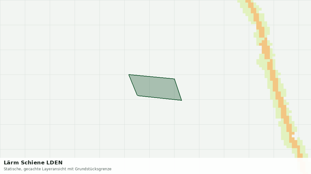 Statische Kartenansicht: Lärm Schiene LDEN