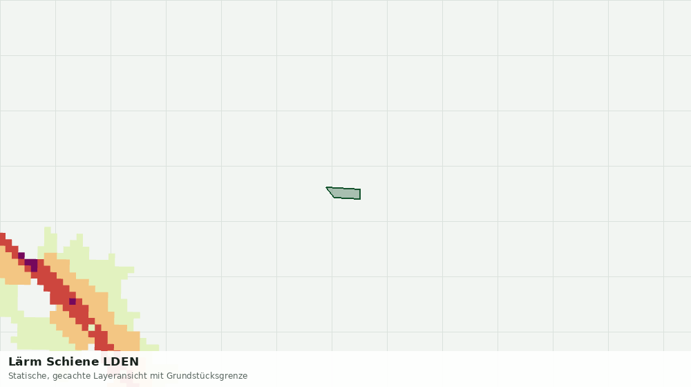 Statische Kartenansicht: Lärm Schiene LDEN