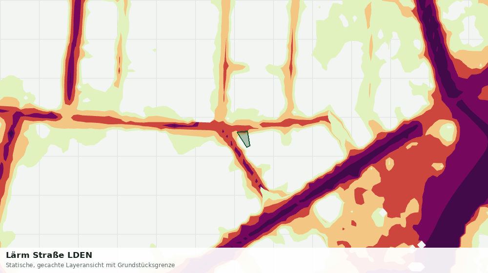 Statische Kartenansicht: Lärm Straße LDEN