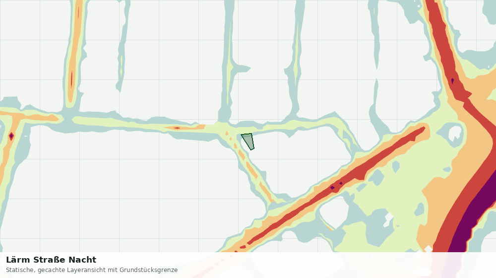 Statische Kartenansicht: Lärm Straße Nacht