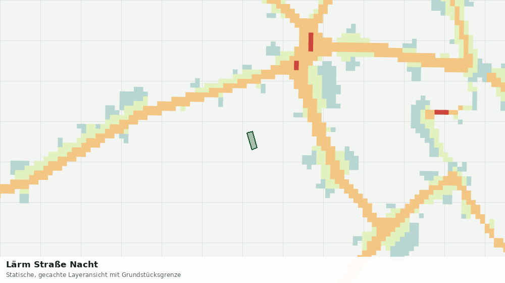 Statische Kartenansicht: Lärm Straße Nacht