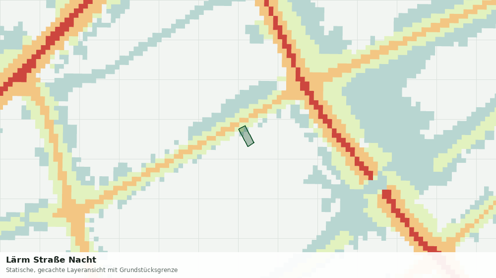 Statische Kartenansicht: Lärm Straße Nacht