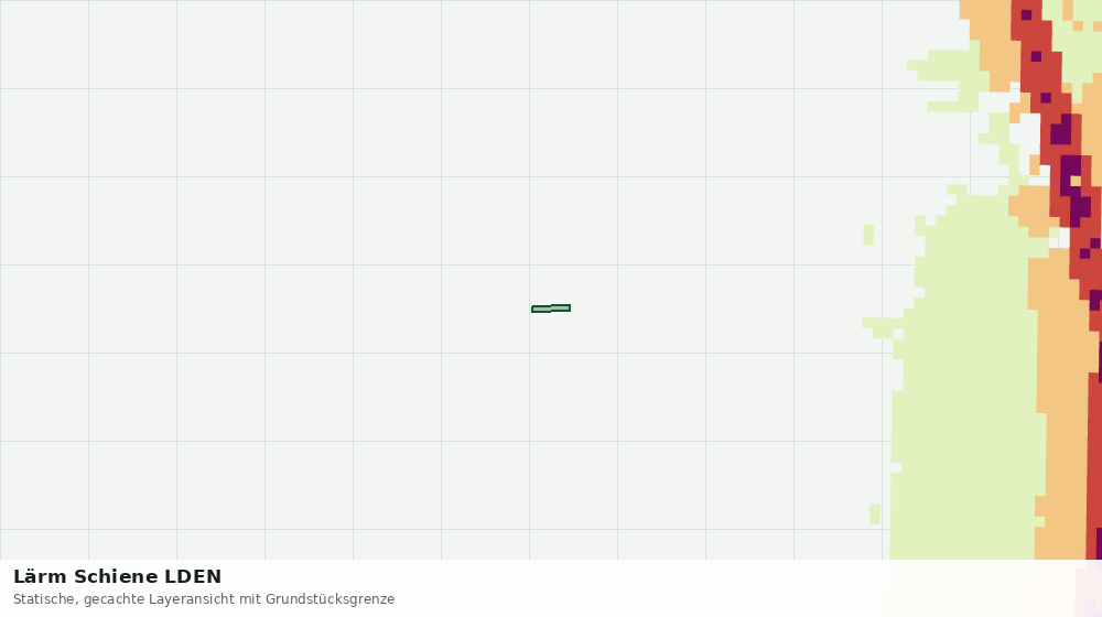 Statische Kartenansicht: Lärm Schiene LDEN
