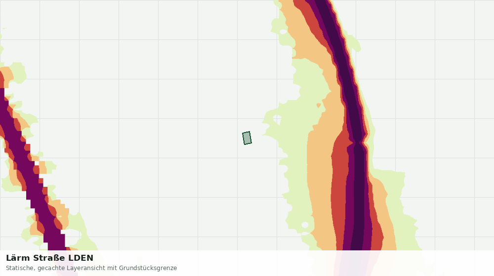 Statische Kartenansicht: Lärm Straße LDEN