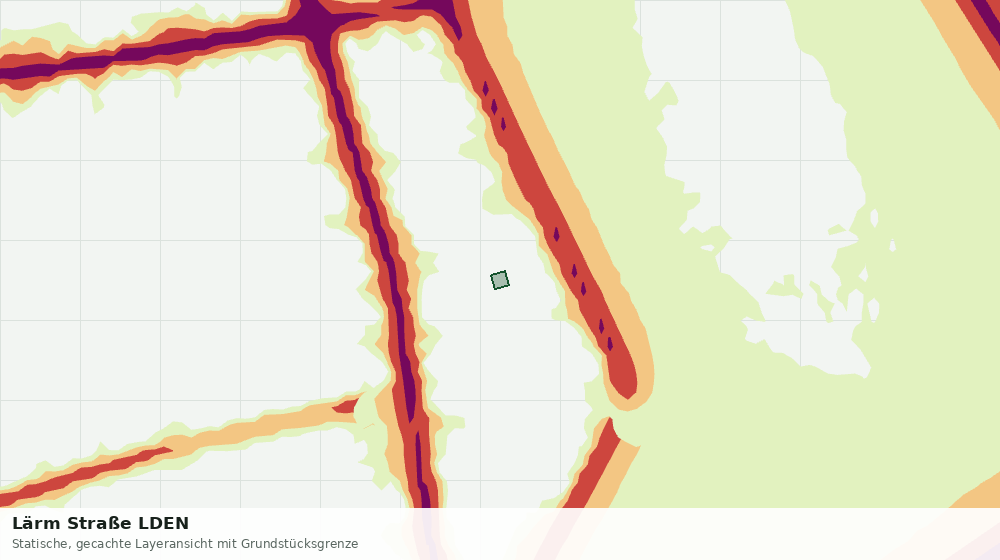 Statische Kartenansicht: Lärm Straße LDEN