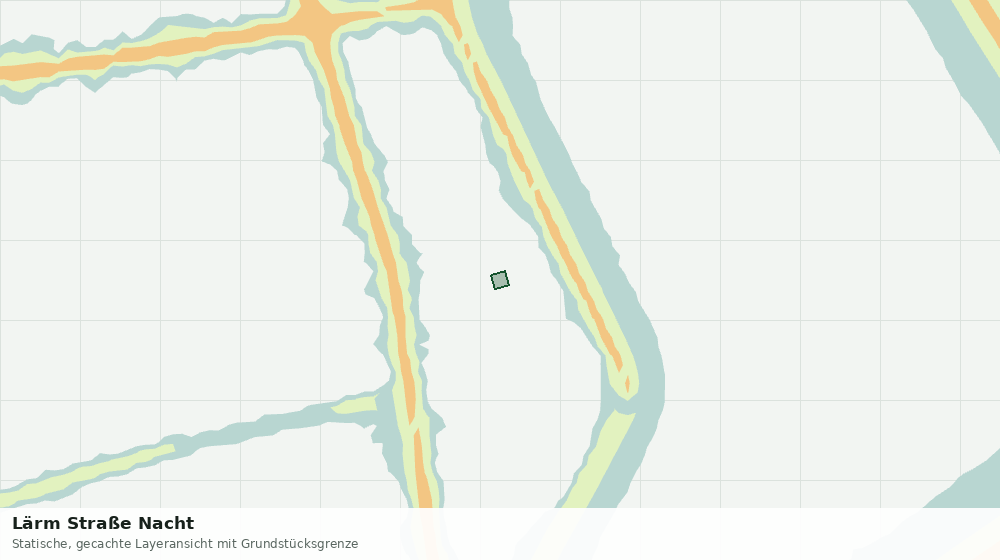 Statische Kartenansicht: Lärm Straße Nacht