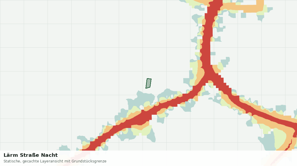 Statische Kartenansicht: Lärm Straße Nacht