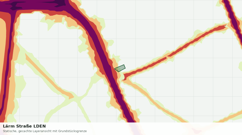 Statische Kartenansicht: Lärm Straße LDEN