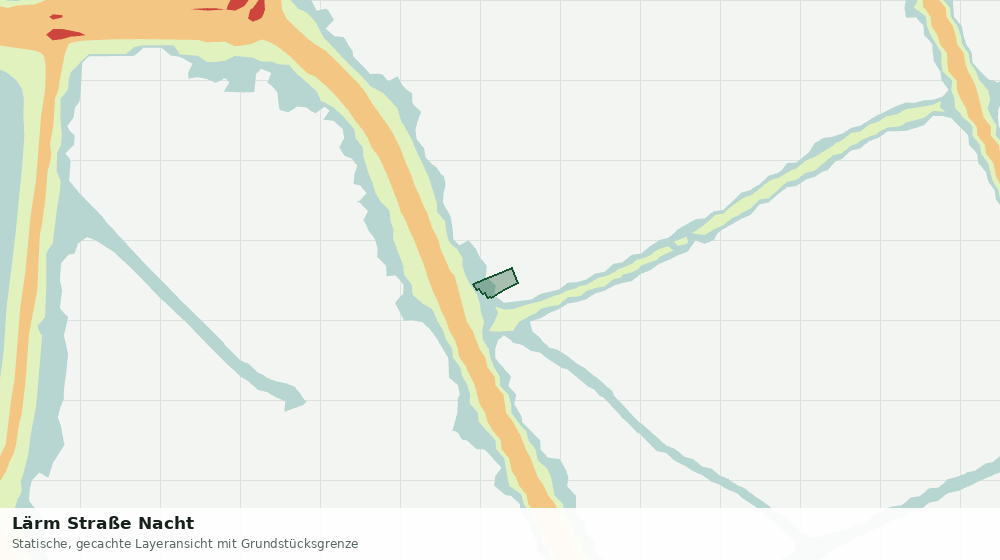 Statische Kartenansicht: Lärm Straße Nacht
