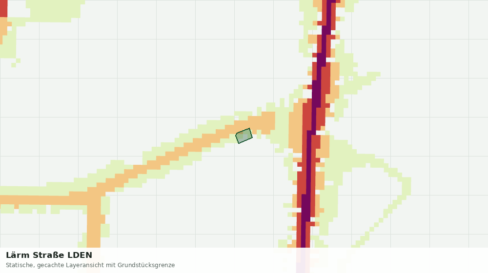 Statische Kartenansicht: Lärm Straße LDEN