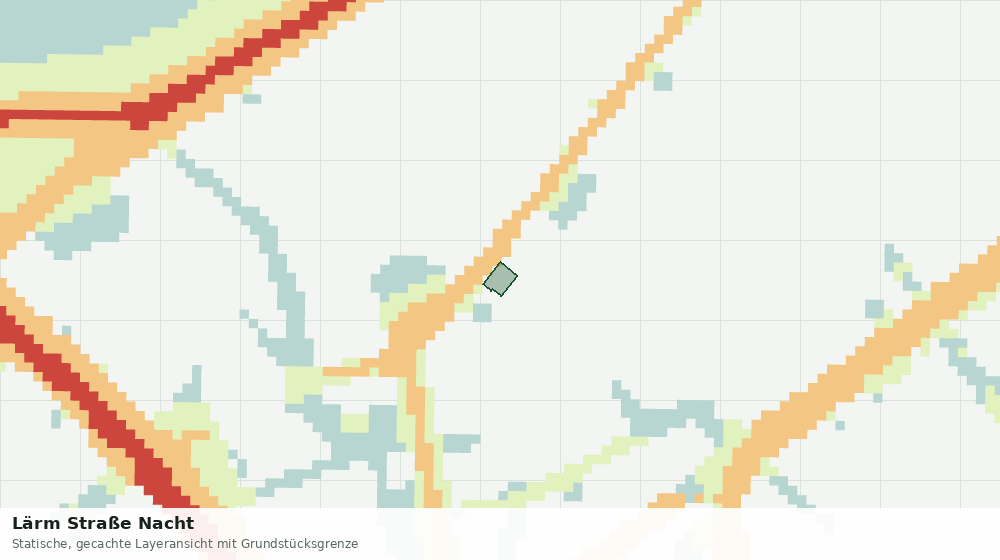 Statische Kartenansicht: Lärm Straße Nacht