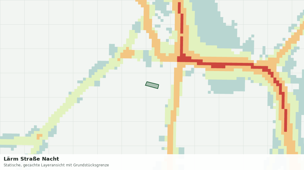 Statische Kartenansicht: Lärm Straße Nacht